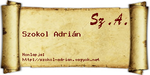 Szokol Adrián névjegykártya